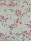 Floral Meadow: Printed Kota Doria Cotton Saree