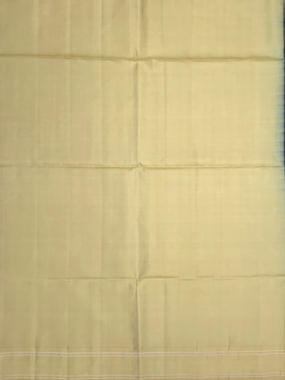 Exquisite Charcoal & Pale Gold Soft Silk Saree