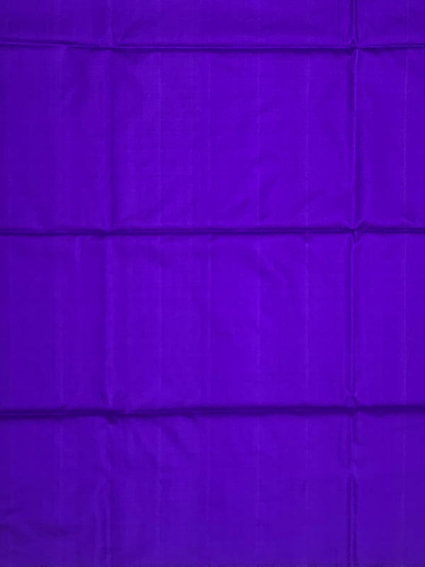 Royal Purple Soft Silk Saree with Woven Zari Leaf Motifs