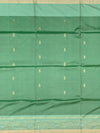 Ethereal Seafoam Green Soft Silk Saree