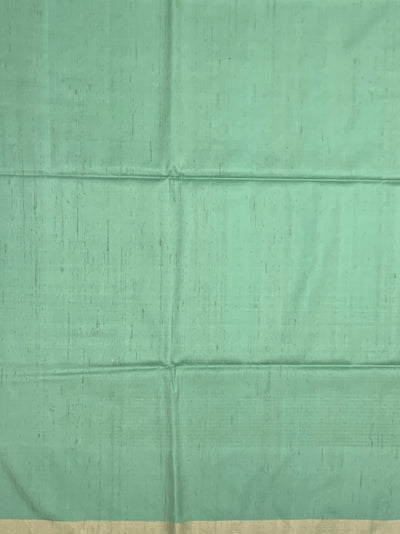 Ethereal Seafoam Green Soft Silk Saree