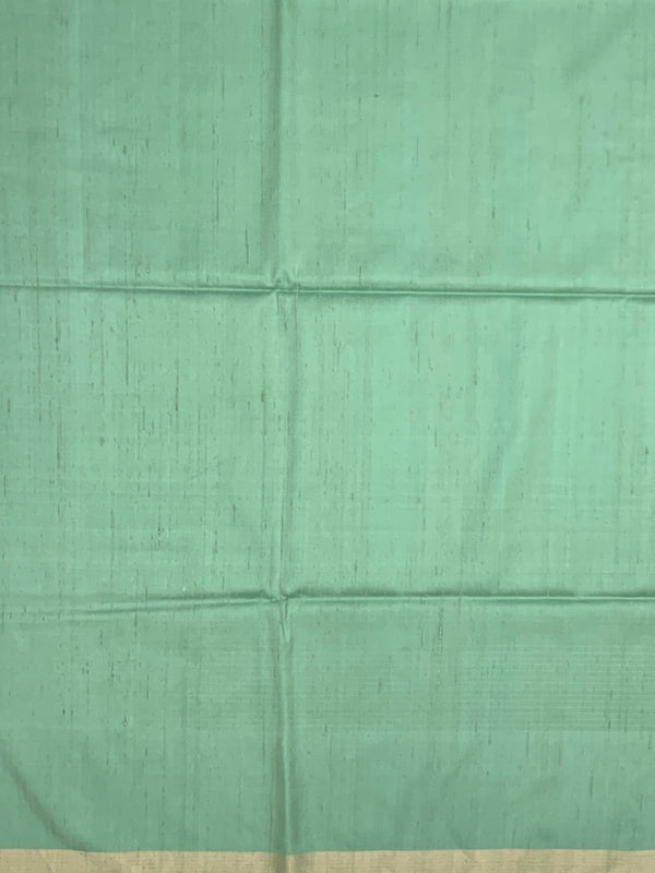 Ethereal Seafoam Green Soft Silk Saree