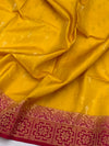 Radiant Mustard Hand-Woven Soft Silk Saree