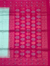 Exquisite Mint & Fuchsia Pink Soft Silk Saree