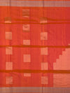 Soft Silk Saree Ablaze Orange In Colour