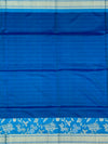 Electric Blue Floral Jaal Soft Silk Saree
