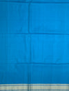Electric Blue Floral Jaal Soft Silk Saree