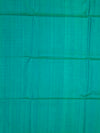 Sea-Green Soft Silk Saree with Oversized Gold Buttas
