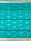 Soft Silk Saree Seafoam Blue In Colour