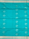 Soft Silk Saree Seafoam Blue In Colour