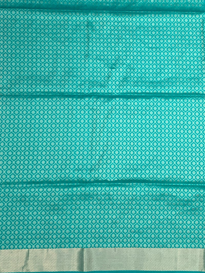 Soft Silk Saree Seafoam Blue In Colour