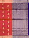 Radiant Coral Pink Soft Silk Saree