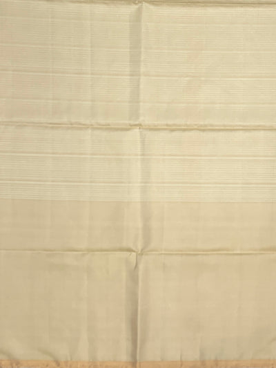 Seafoam Serenity Soft Silk Saree with Champagne Gold Pallu