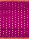 The Vibrant Plum & Coral Paisley Soft Silk Saree