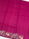 Tussore Saree Magenta-Pink In Colour