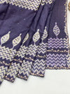 Deep Violet Tussar Silk Saree
