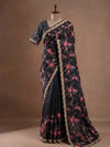 Tussore Saree Black In Colour