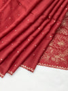 Tussar Saree with Crafted Aari Embroidery
