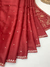 Tussar Saree with Crafted Aari Embroidery