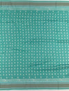 Elegant Sea Green Cotton Saree with Geometric Weave