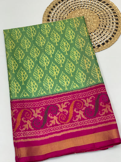 Rajkot Patola Saree Green In Color