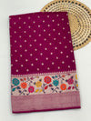 Tussore Georgette Saree Magenta-Pink In Colour