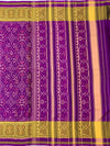 Royal Purple & Mustard Gold Rajkot Patola Silk Saree
