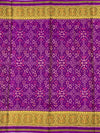 Royal Purple & Mustard Gold Rajkot Patola Silk Saree