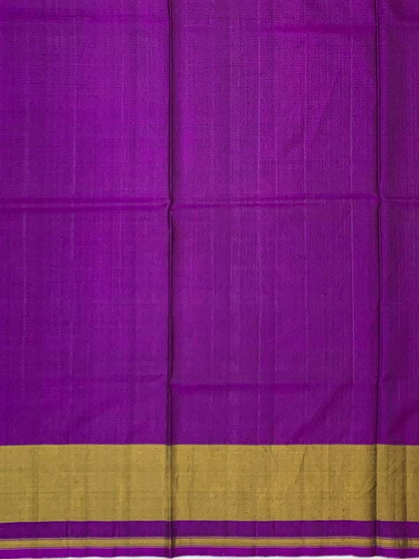 Royal Purple & Mustard Gold Rajkot Patola Silk Saree
