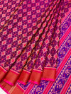 Jewel-Toned Purple & Rani Pink Rajkot Patola Silk Saree