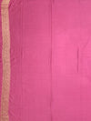 Rose Pink Mashru Silk Saree with Zari Polka Dots & Floral Pallu