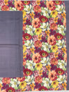 Floral Symphony Tussore Silk Saree in Dusty Mauve