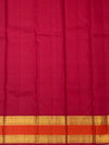 Brilliant Sky Blue & Magenta Kanjeevaram Silk Saree with Heavy Zari Pallu