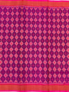 Jewel-Toned Purple & Rani Pink Rajkot Patola Silk Saree