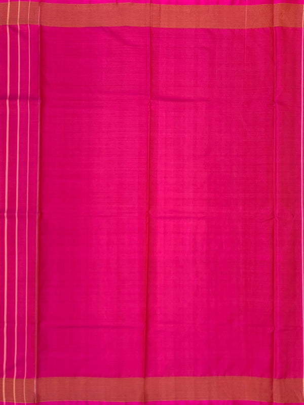 Jewel-Toned Purple & Rani Pink Rajkot Patola Silk Saree