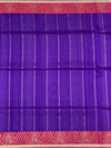Vibrant Royal Purple & Pink Soft Silk Saree with Geometric Motifs