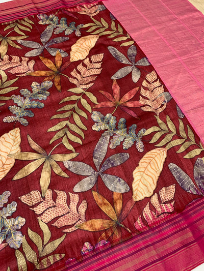 Tussore Saree