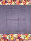 Floral Symphony Tussore Silk Saree in Dusty Mauve