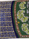 Gajji Silk Bandhani Saree Navy-Blue In Colour