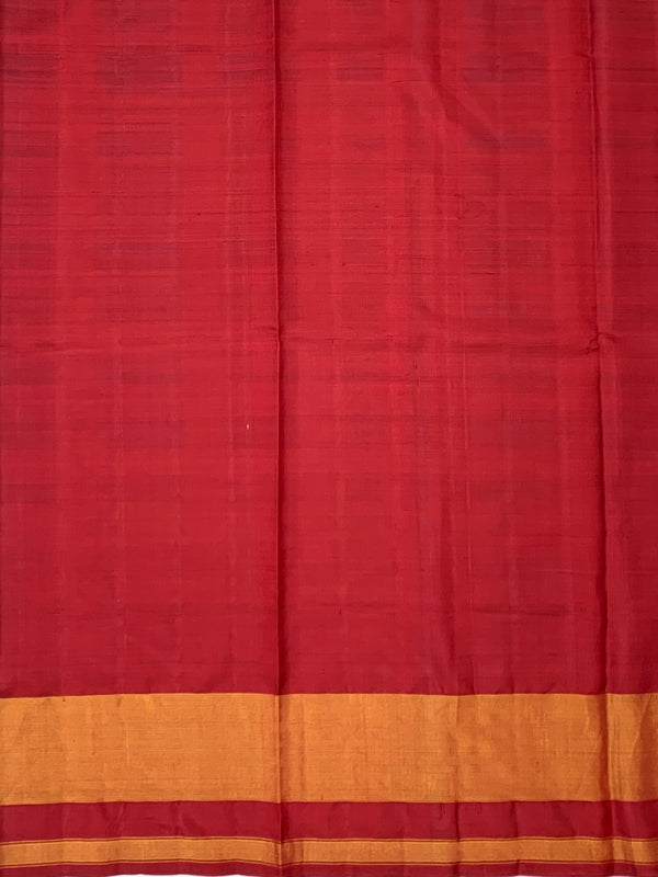 Royal Blue & Crimson Red Rajkot Patola Silk Saree