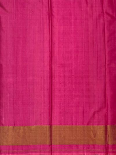 Vibrant Fuchsia Pink Rajkot Patola Silk Saree