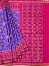 Royal Blue & Hot Pink Rajkot Patola Silk Saree
