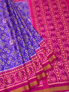 Royal Blue & Hot Pink Rajkot Patola Silk Saree