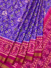 Royal Blue & Hot Pink Rajkot Patola Silk Saree