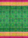 Emerald Green & Rani Pink Rajkot Patola Silk Saree