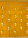 Radiant Mustard Yellow Mashru Silk Saree with Floral Buttas