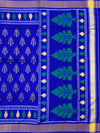 Royal Blue & Emerald Green Rajkot Patola Silk Sare