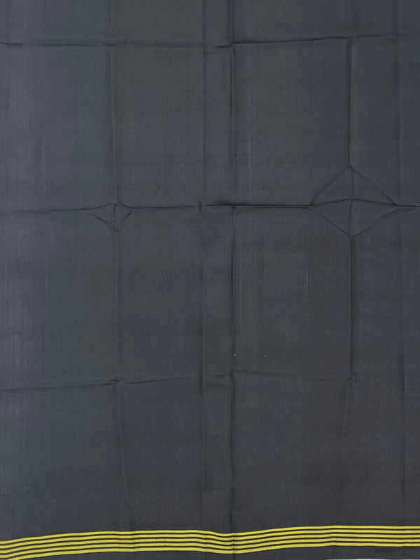 Midnight Black Vibrant Motif Patola Saree