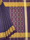 Royal Purple & Mustard Rajkot Patola Silk Saree