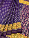 Royal Purple & Mustard Rajkot Patola Silk Saree
